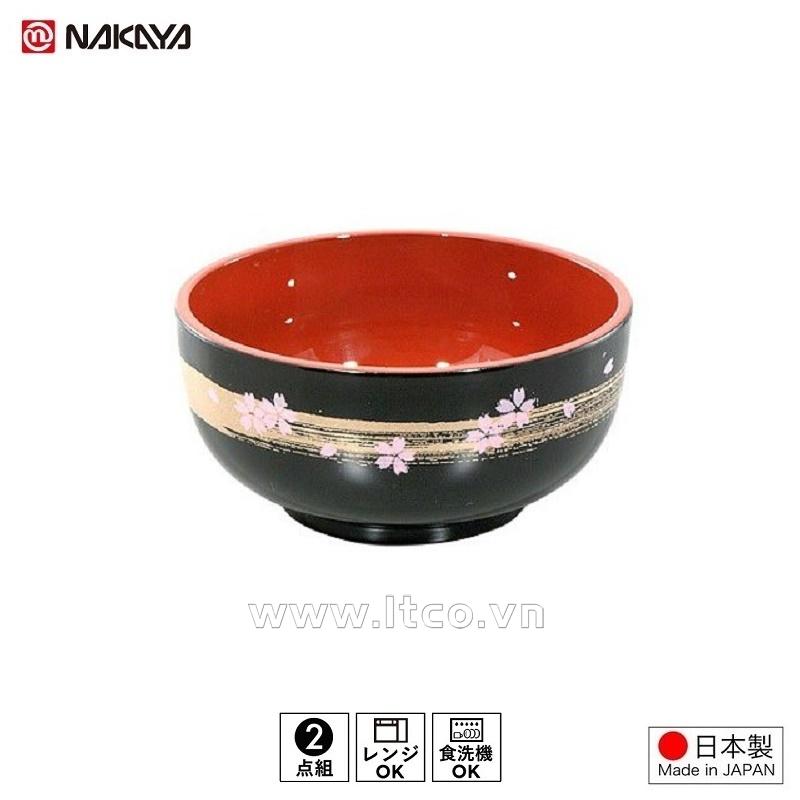 Bát nhựa tròn nhỏ hoa anh đào (Ø100x4.8mm)