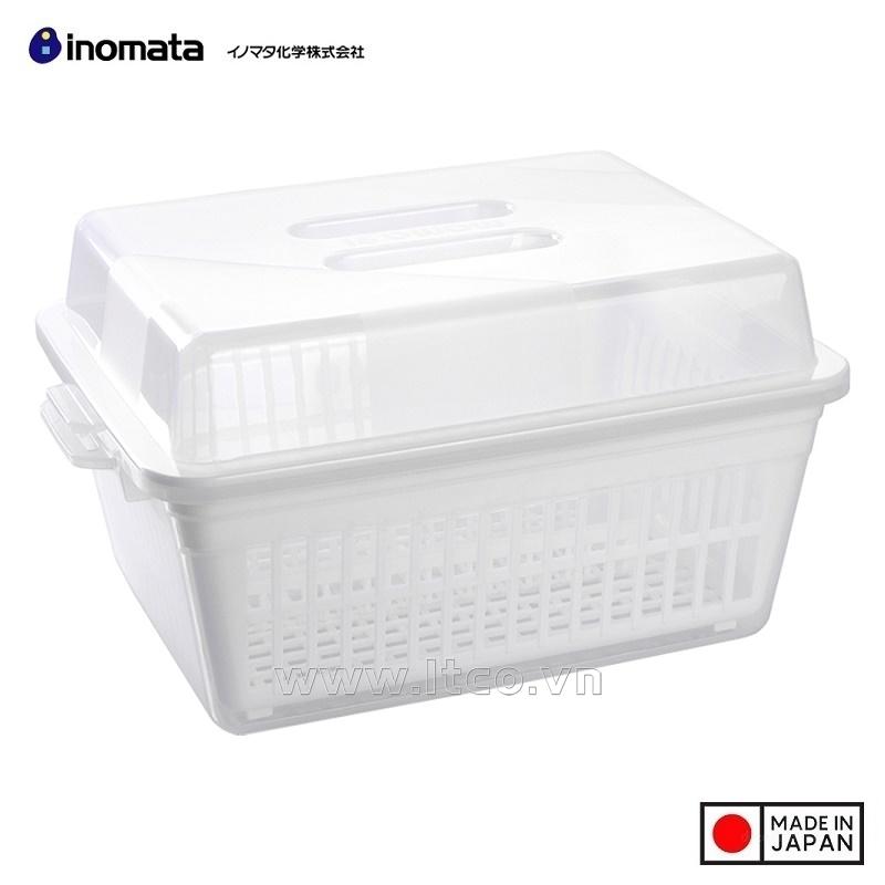 Hộp bảo quản bát, đĩa có nắp INO size M