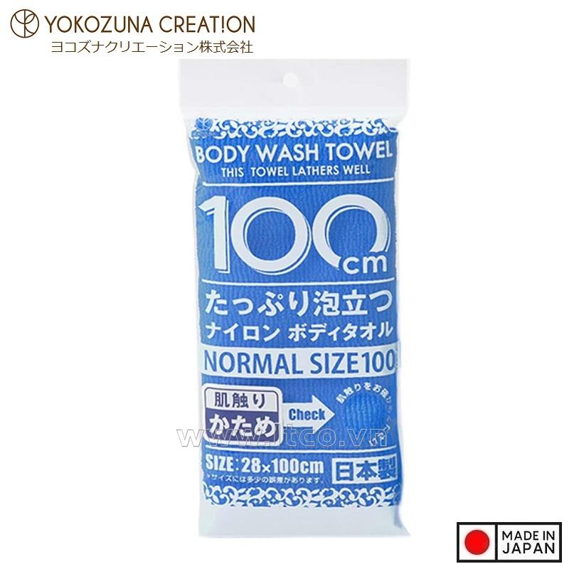 Khăn tắm tạo bọt Yokozuna Creation 28x100cm - Xanh dương