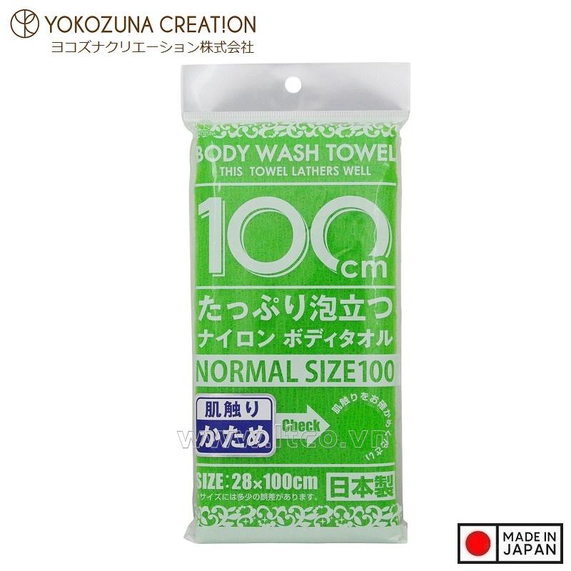 Khăn tắm tạo bọt Yokozuna Creation 28x100cm - Xanh lục