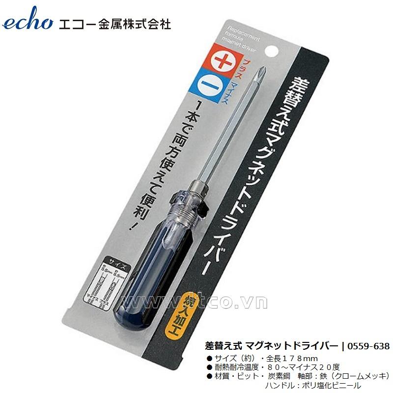 Tua nơ vít dài đảo đầu Echo Metal 18,3 cm