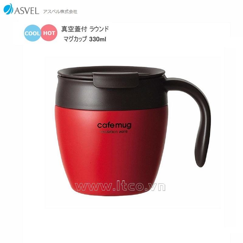 Cốc giữ nhiệt Antique Cafe Mug 330ml - Màu đỏ