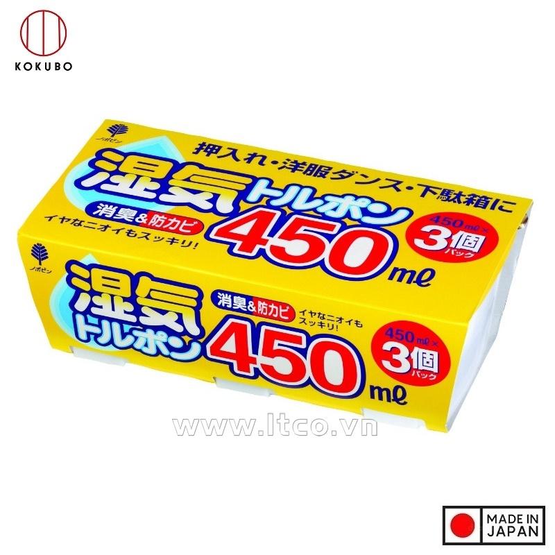 Set 03 Hộp hút ẩm, khử mùi Kokubo 450ml
