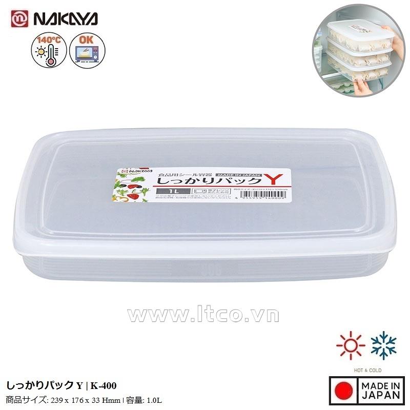 Hộp thực phẩm dẹt Nakaya Pack Y 1.0L