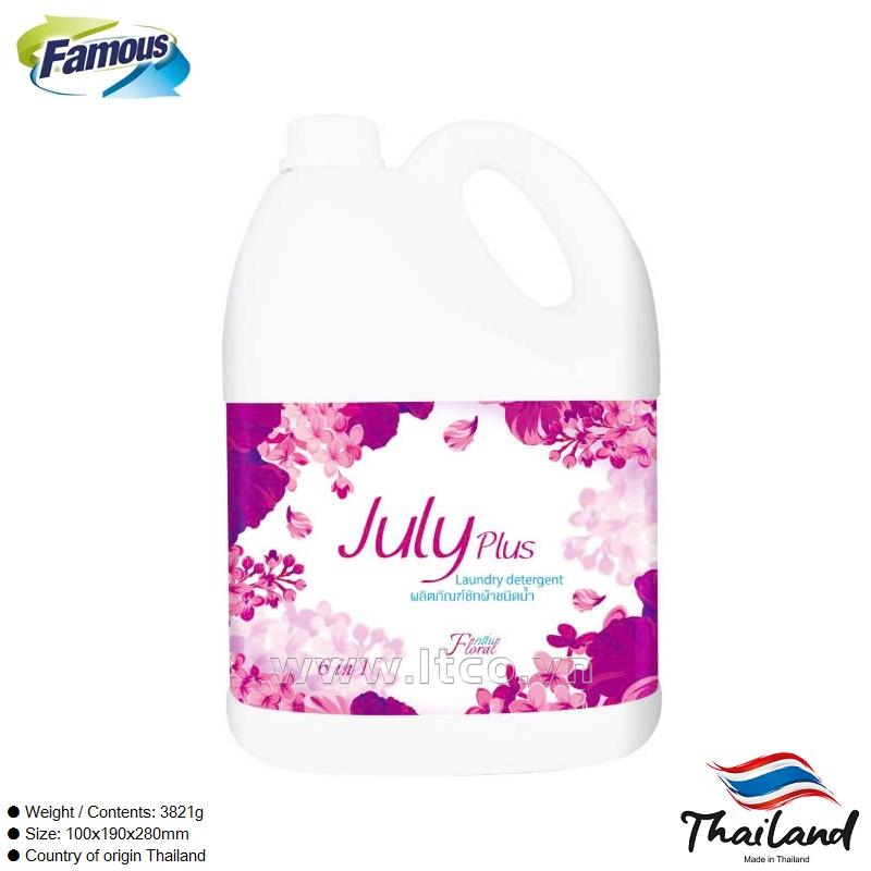 N­ước giặt xả cao cấp 6 in1 July Plus Floral 3.5L