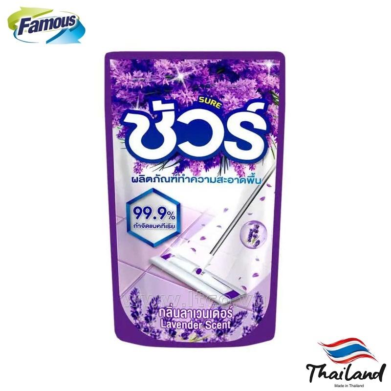 Nước lau sàn SURE Hương Oải Hương - Túi 800ml