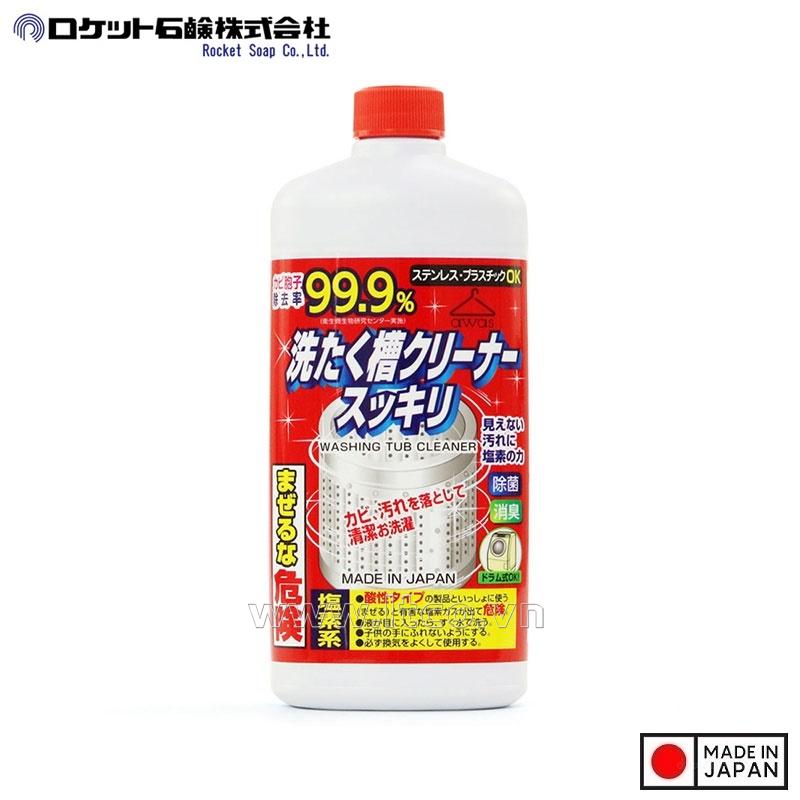 Tẩy lồng máy giặt siêu sạch Rocket chai 550g