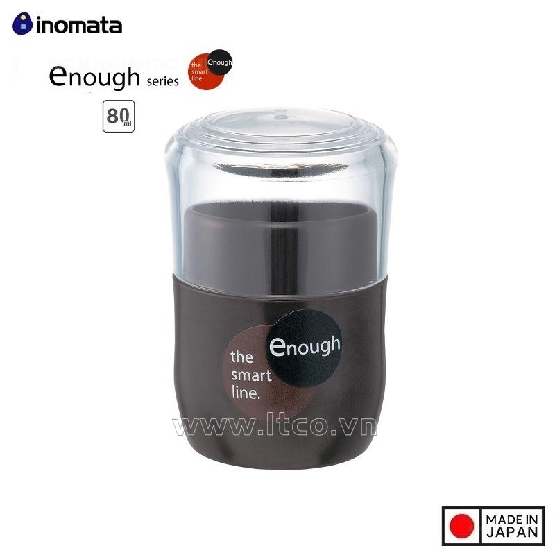 Hộp đựng tăm Inomata Enough 80ml - Màu nâu