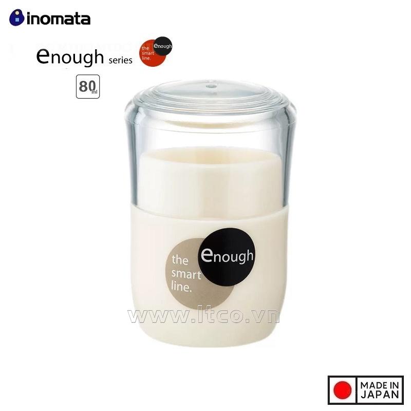 Hộp đựng tăm Inomata Enough 80ml - màu trắng