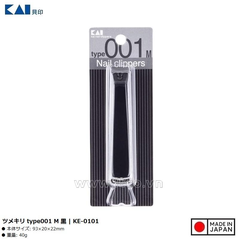 Bấm móng tay Kai Type 001 ST size M (Black)