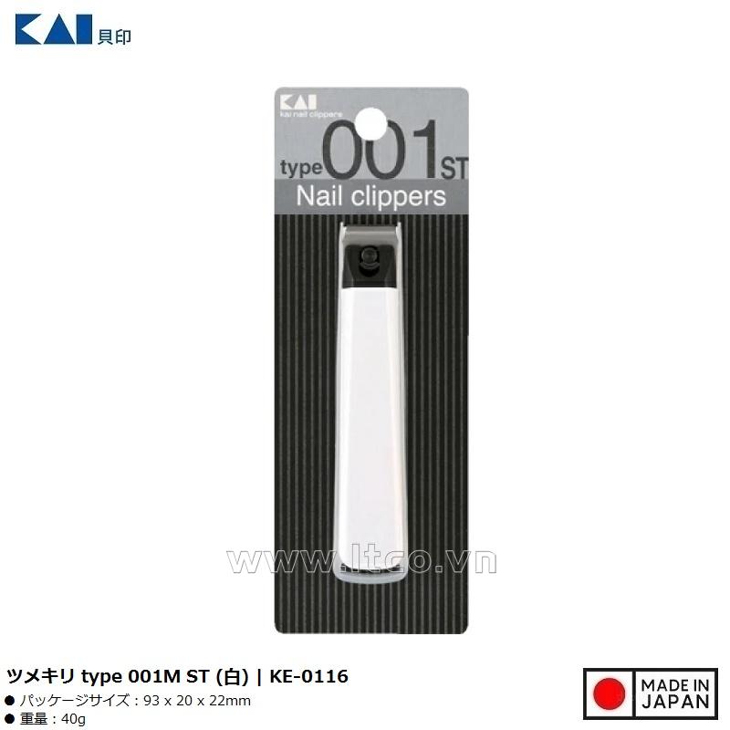 Bấm móng tay Kai Type 001 ST size M (White)
