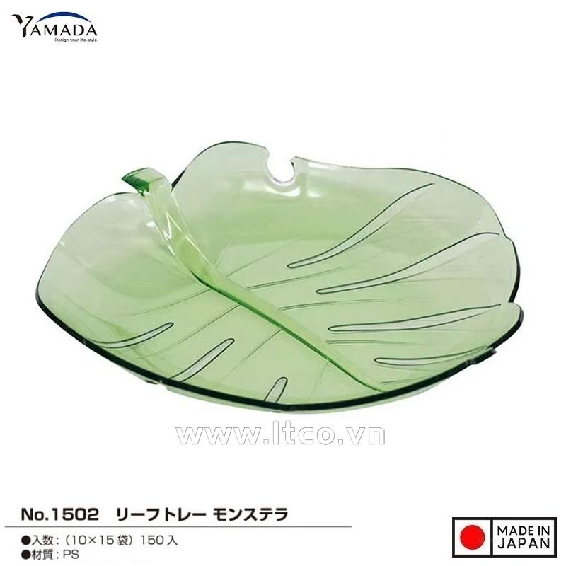 Đĩa nhựa pha lê hình chiếc lá Yamada Monstera