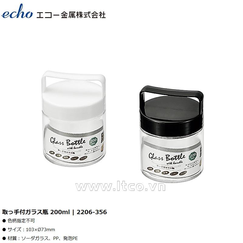 Hũ thủy tinh có quai xách Echo Glass Bottle 200ml