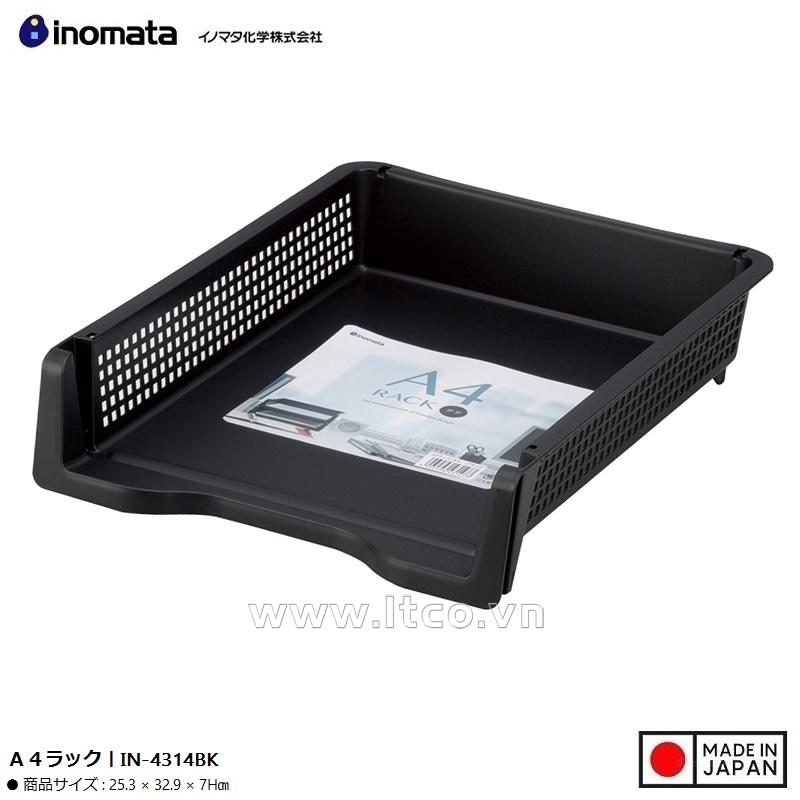 Khay đựng tài liệu A4 (có thể xếp chồng) - Màu đen