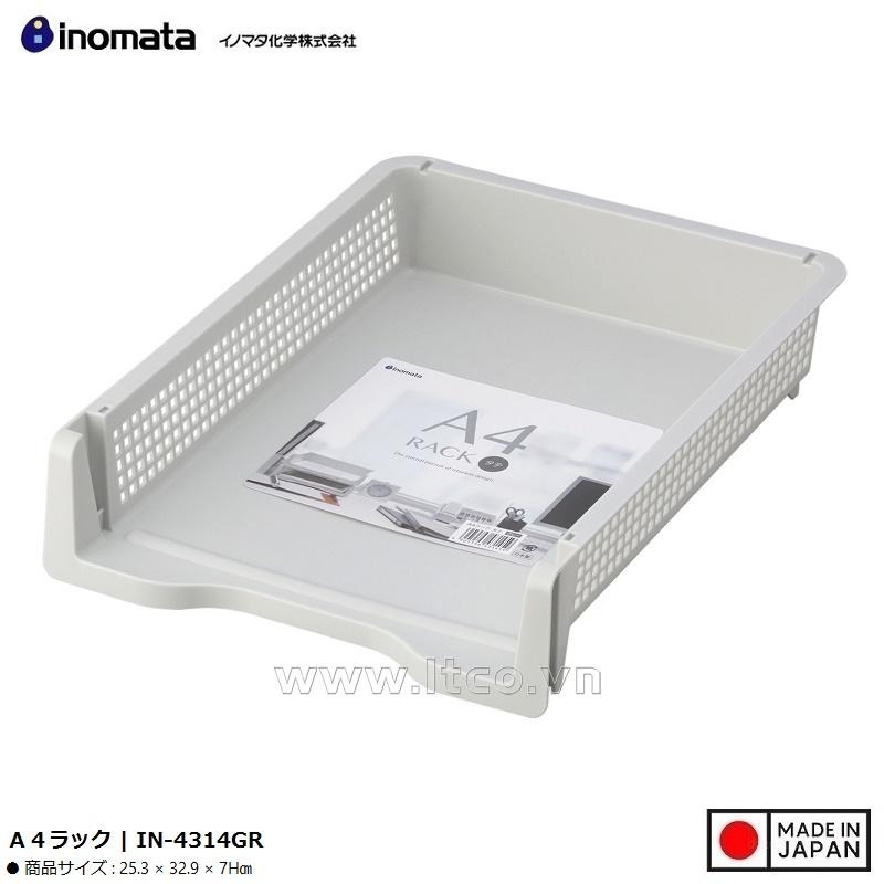 Khay đựng tài liệu A4 (có thể xếp chồng) - Màu xám