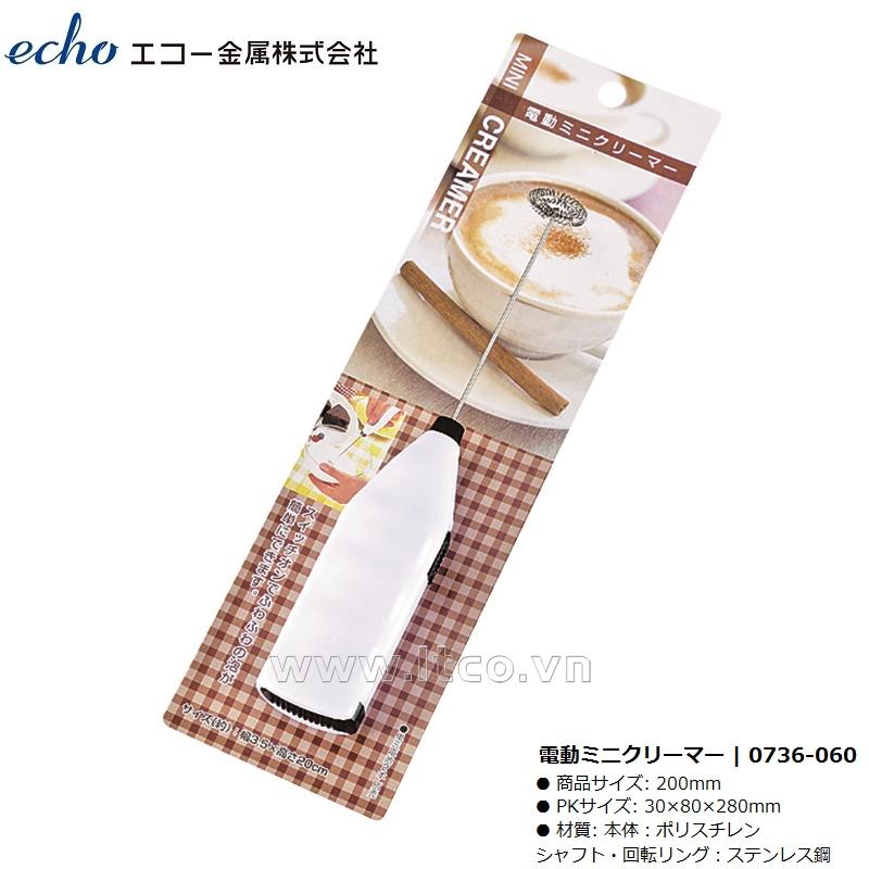 Dụng cụ đánh  trứng, tạo bọt cho sữa, cafe (dùng pin) Echo