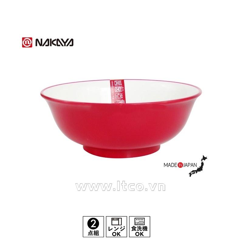 Bát nhựa Nakaya  màu đỏ 500ml