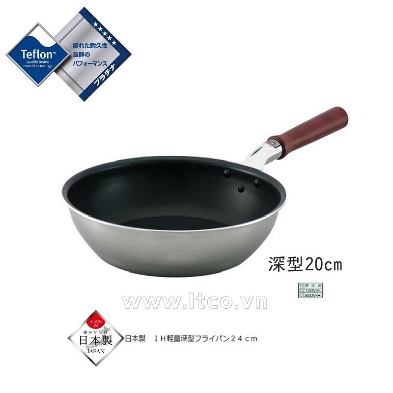 Chảo chống dính siêu nhẹ đáy từ Teflon Ø20cm
