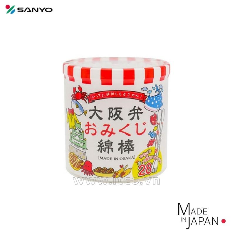 Hộp 110 tăm bông ngoáy tai kháng khuẩn Sanyo Osaka Omikuji