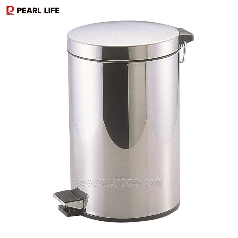 Thùng rác inox chân đạp Pearl Life Charis II Pale 12L