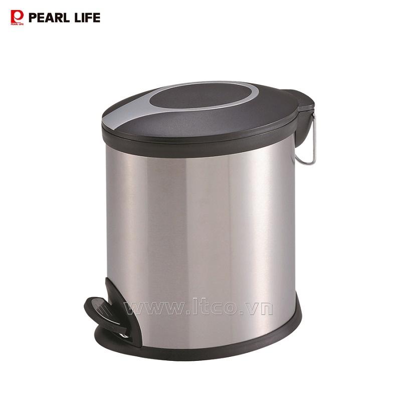 Thùng rác inox chân đạp Pearl Life Slim Pedal Pale 5L