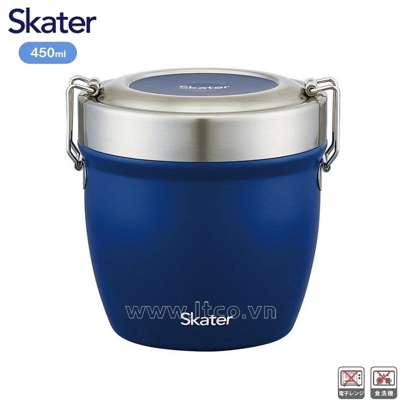 Cặp lồng/ camen inox giữ nhiệt 2 ngăn Skater 840ml - Màu xanh