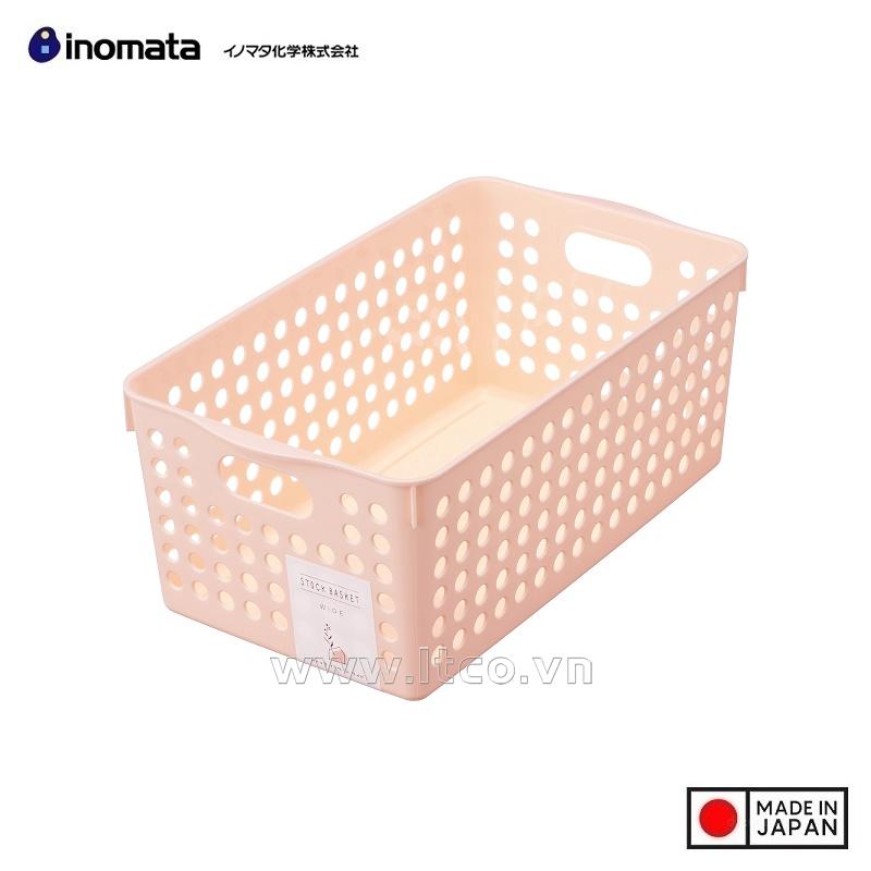 Rổ đựng đồ đa dụng Inomata size M - Light Pink
