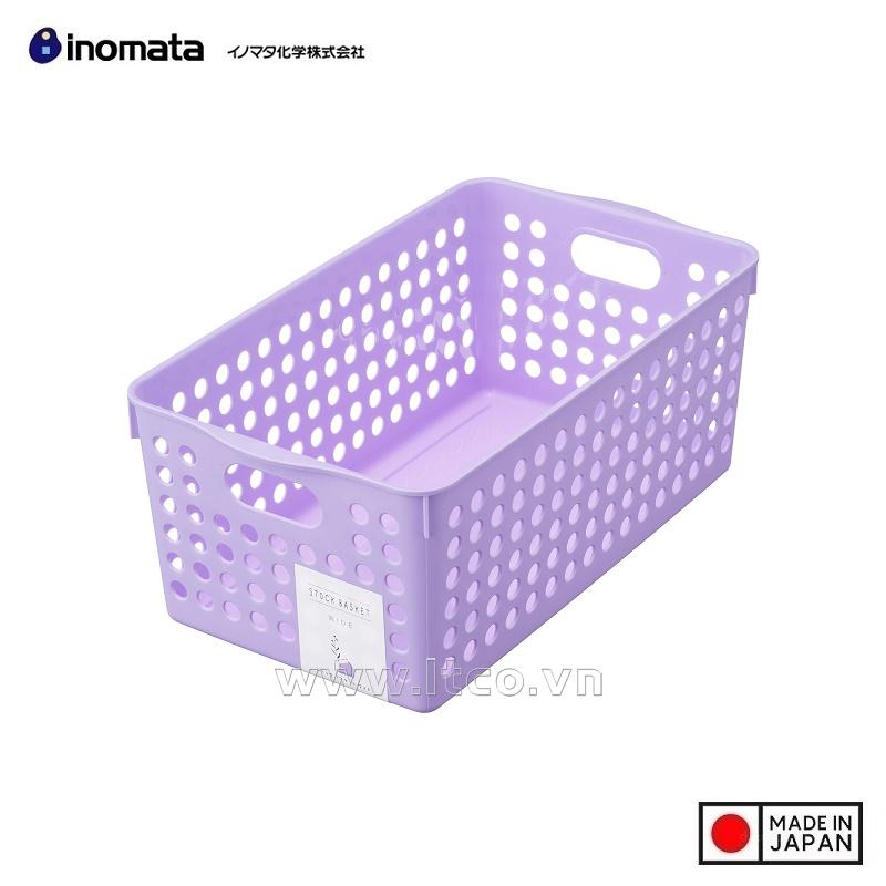 Rổ đựng đồ đa dụng Inomata size M - Light Purple