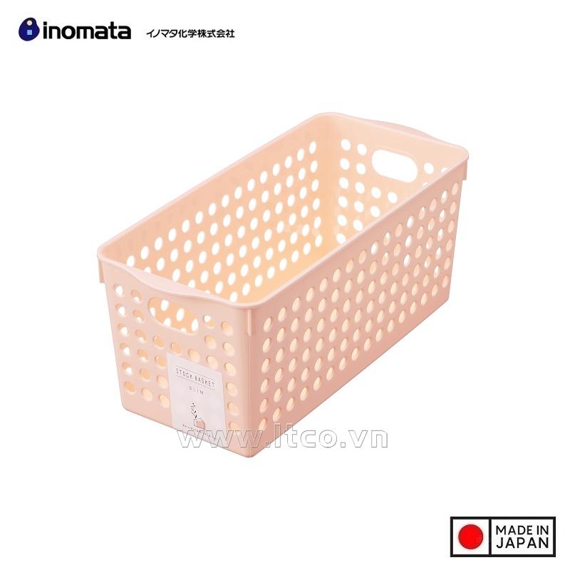 Rổ đựng đồ đa dụng Inomata size S - Light Pink
