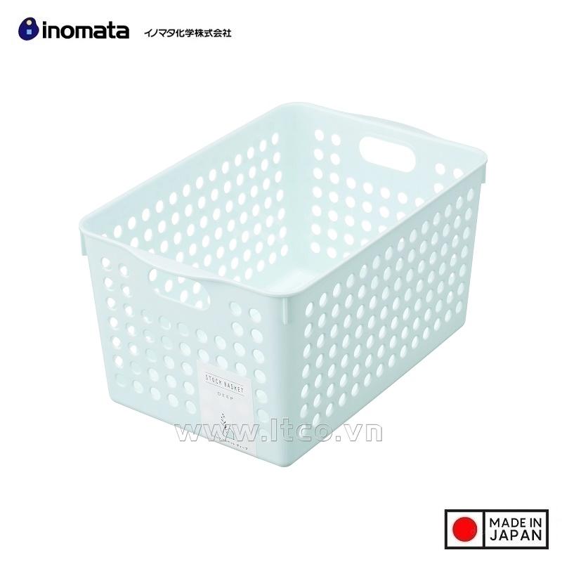 Rổ đựng đồ đa dụng Inomata size XL - Light Blue