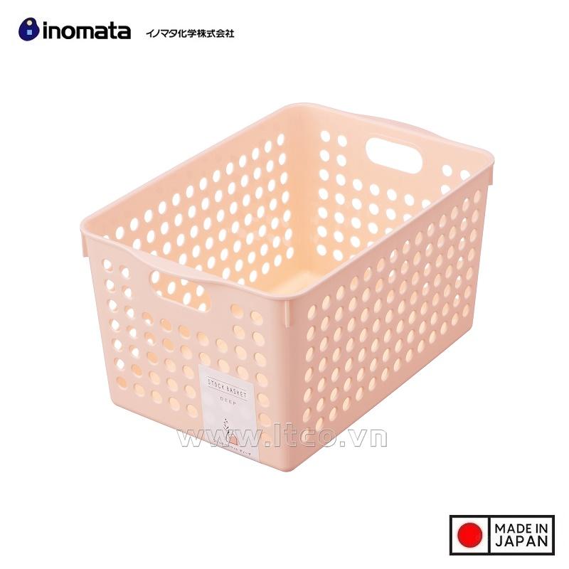 Rổ đựng đồ đa dụng Inomata size XL - Light Pink