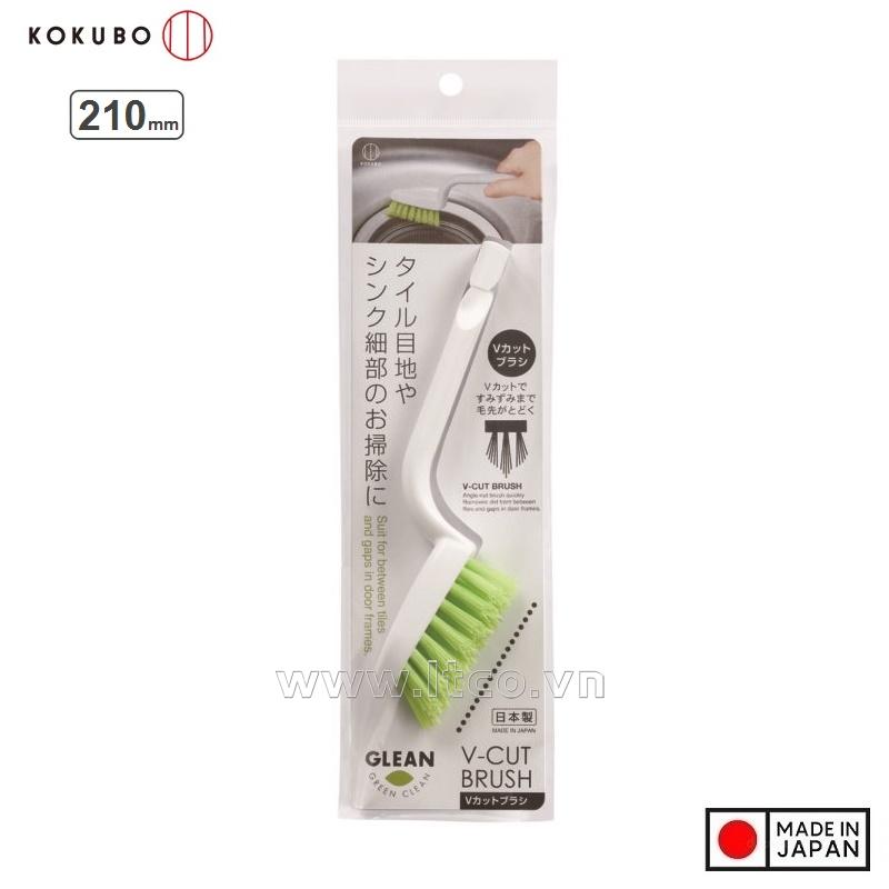 Bàn chải cọ đầu vát chữ V - Màu trắng
