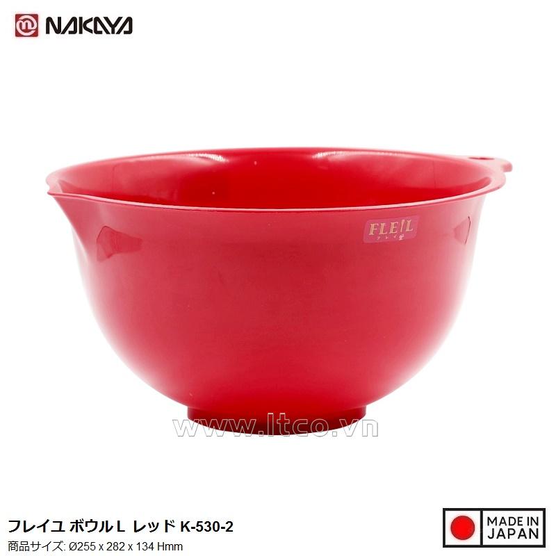Chậu lót Nakaya Freille size L - Màu đỏ