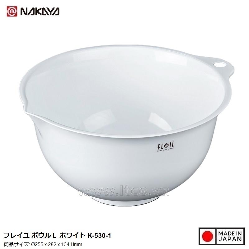 Chậu lót Nakaya Freille size L - Màu trắng