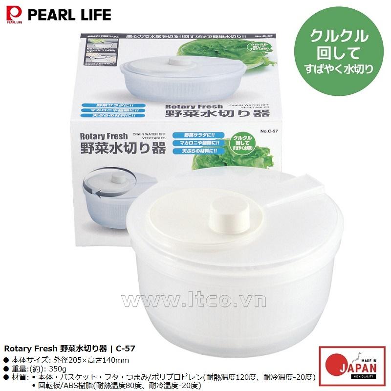 Rổ Quay Rau Pearl Metal Rotary Fresh