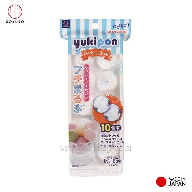 Khay làm đá delijoy Yukipon Petit Ball 10 viên tròn
