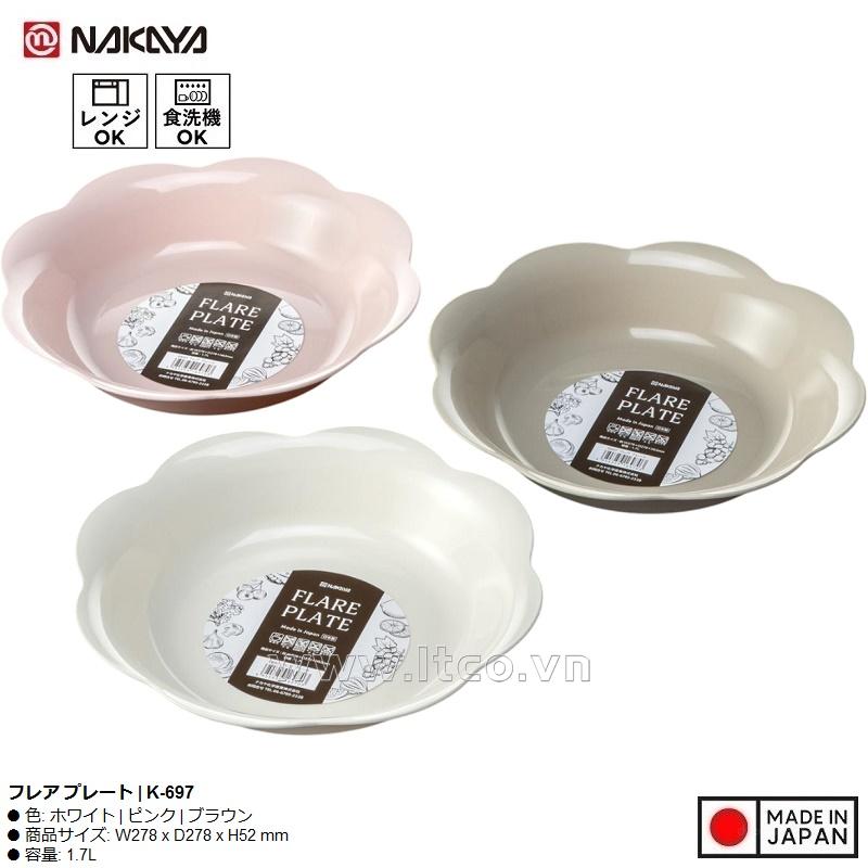 Đĩa nhựa hình cánh hoa Nakaya Flare Plate 1.7L