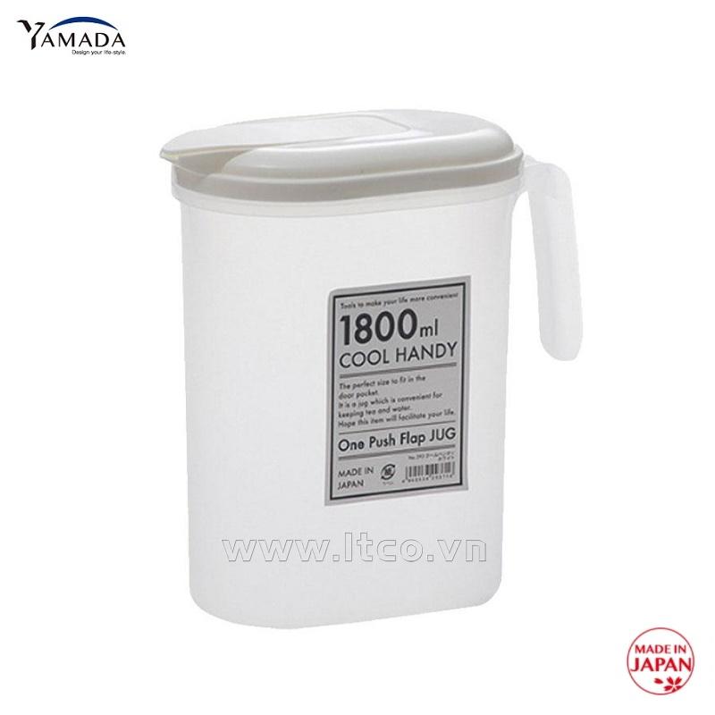 Bình nước nắp bật Yamada 1,8 lít - Nắp trắng