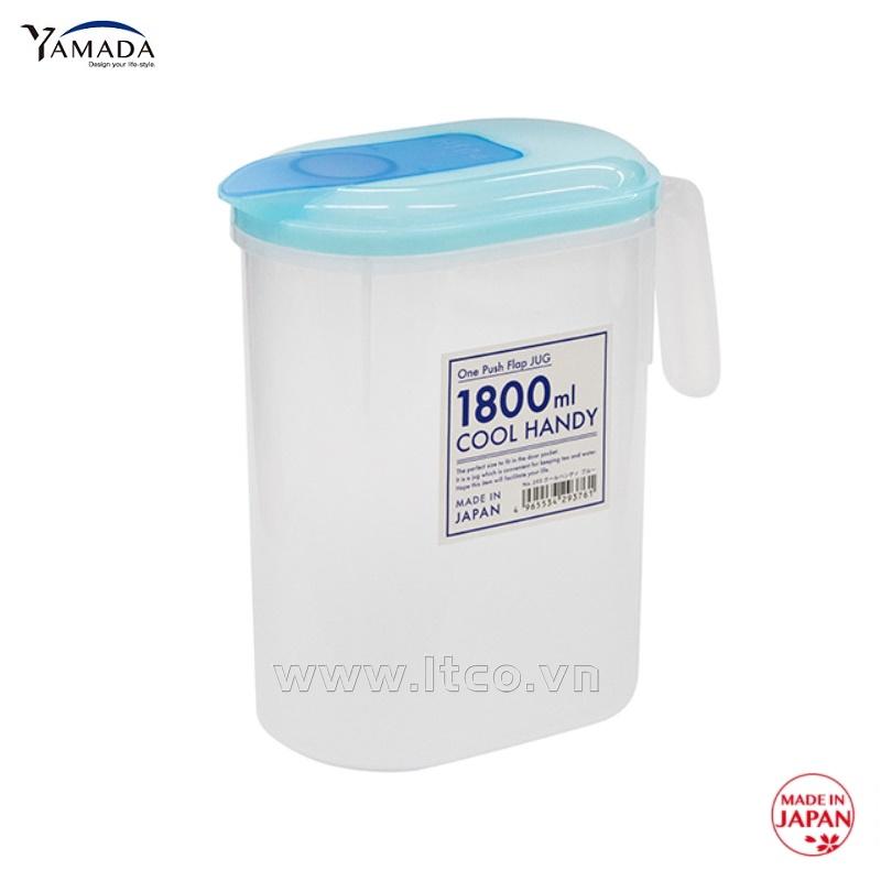 Bình nước nắp bật Yamada 1,8 lít - Nắp xanh