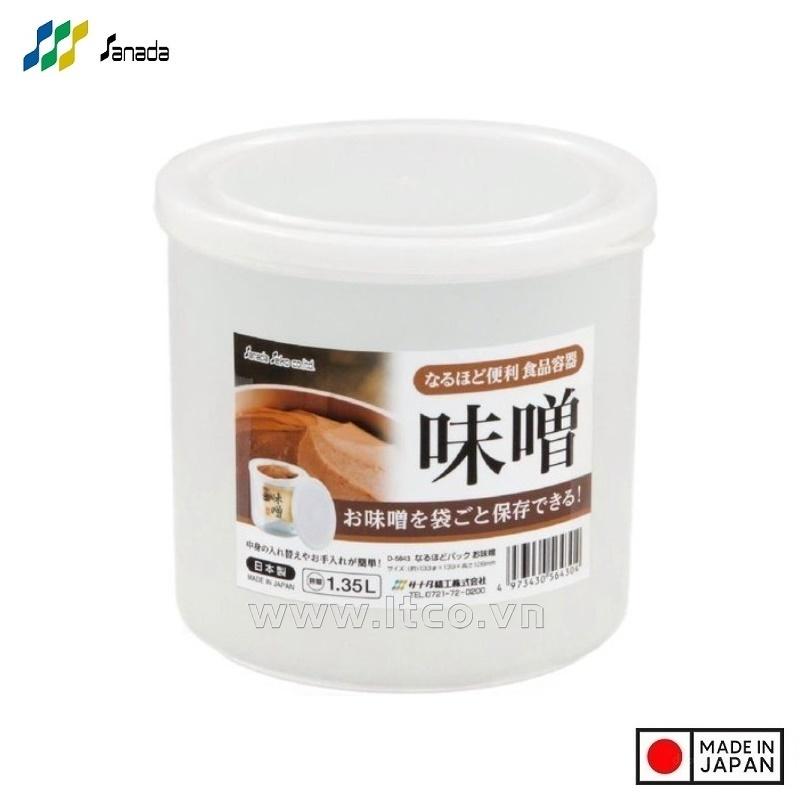 Hộp đựng thực phẩm tiện lợi Sanada Seiko 1.35L