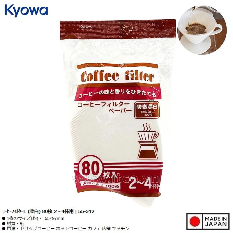 Set 80 túi giấy lọc cà phê Kyowa