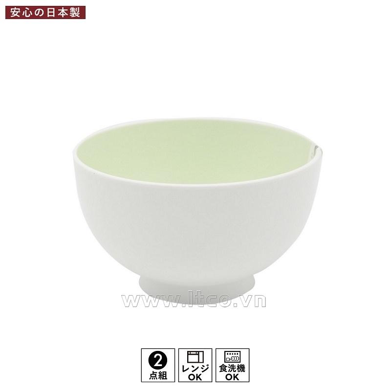 Bát nhựa cỡ nhỏ - màu trắng lòng xanh