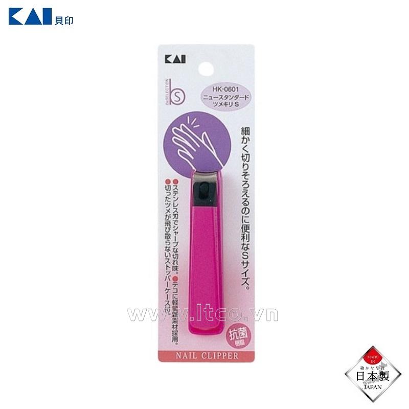 Bấm móng tay cao cấp Kai size S - Hồng