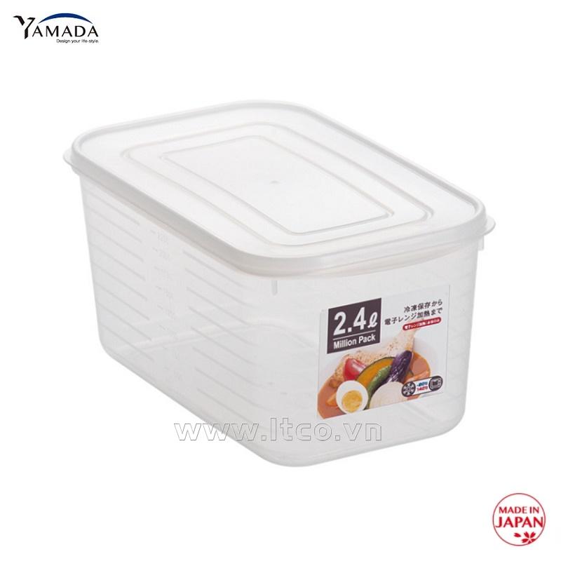 Hộp đựng thực phẩm Million Pack 2.4L - Trắng