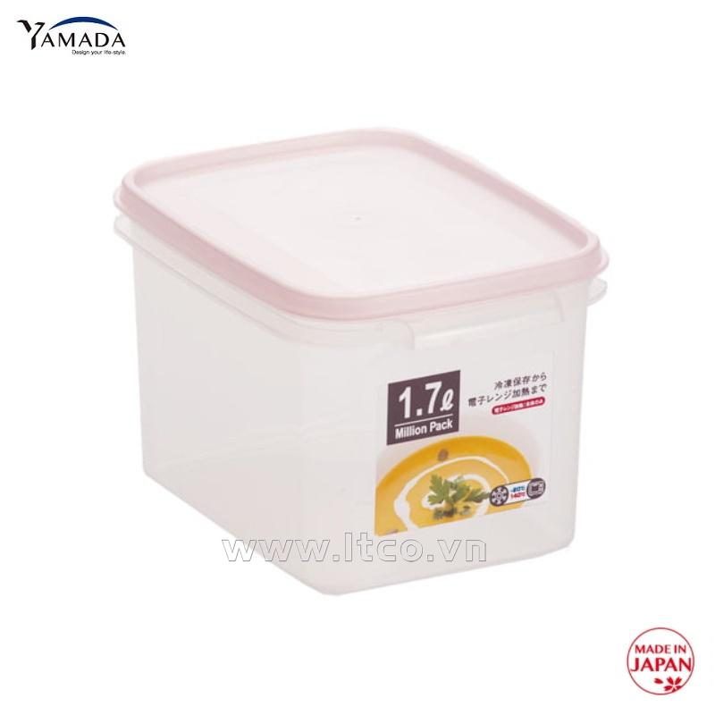 Hộp đựng thực phẩm Million Pack Kakudoku II 1.7L - Hồng