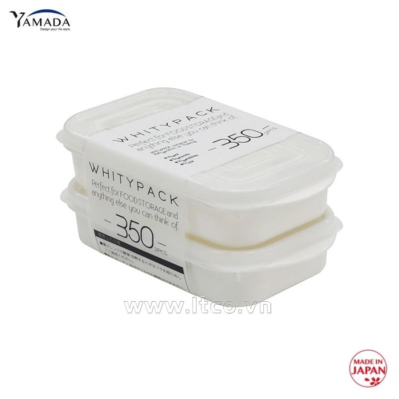 Set 02 hộp đựng thực phẩm Whity Pack 350ml