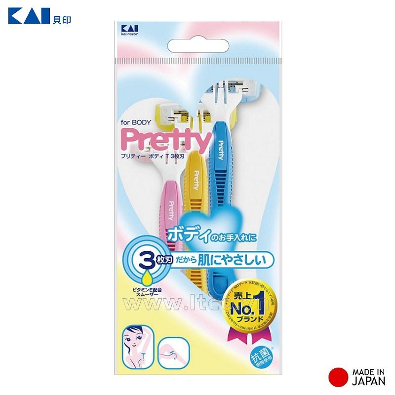 Set 03 chiếc dao cạo 3 lưỡi kép Pretty Body