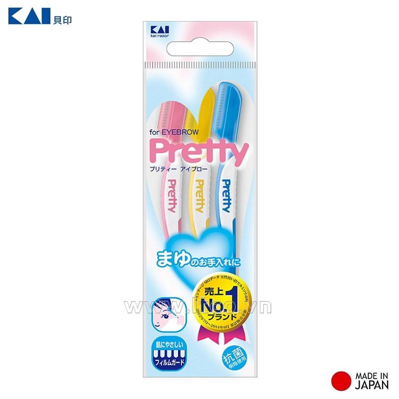 Set 03 dao cạo lông mày Pretty KAI Slim