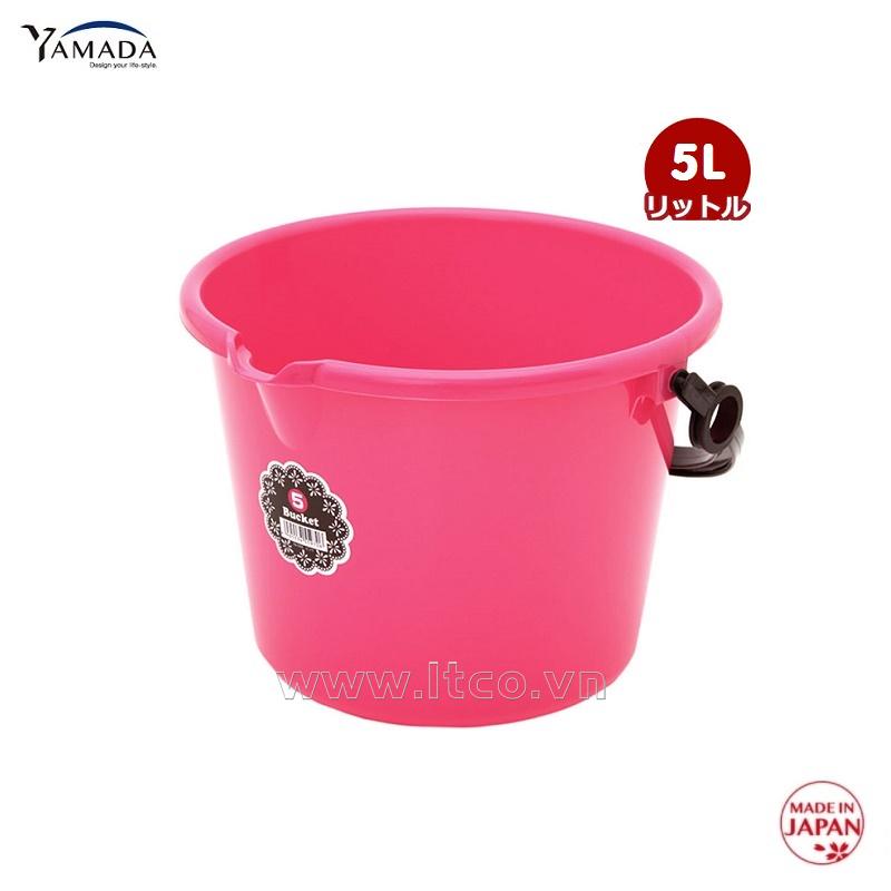 Xô nhựa Yamada 5L - Màu hồng