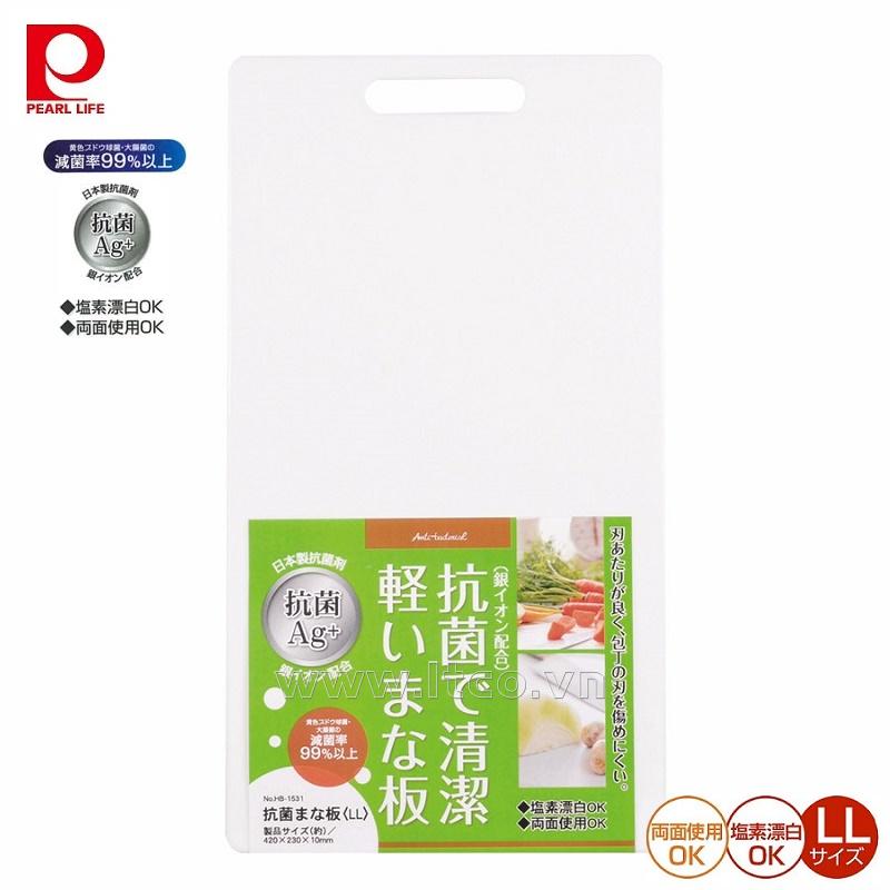 Thớt nhựa kháng khuẩn phủ ion bạc Ag+ Pearl Metal - Size LL